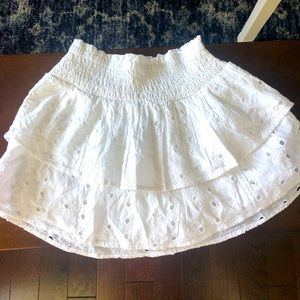 Abercrombie kids girls white skirt size 9/10
